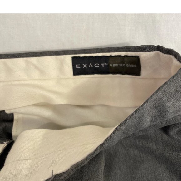 Vintage Exact Dockers Brand Women's Size 14 Gray Pleated Front Slacks 31" Inseam - Picture 7 of 8